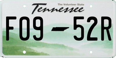 TN license plate F0952R