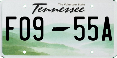 TN license plate F0955A