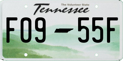 TN license plate F0955F
