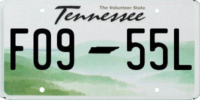 TN license plate F0955L
