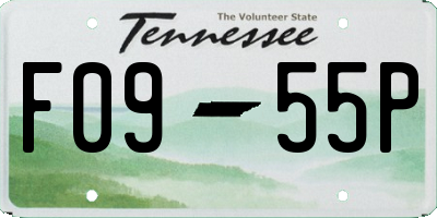 TN license plate F0955P