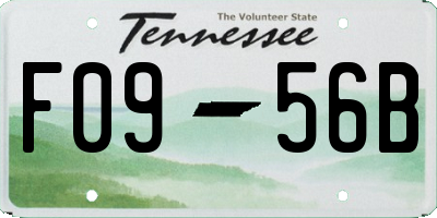 TN license plate F0956B