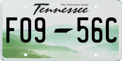 TN license plate F0956C