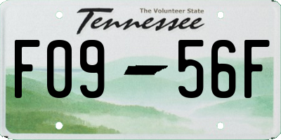 TN license plate F0956F