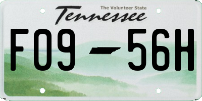 TN license plate F0956H