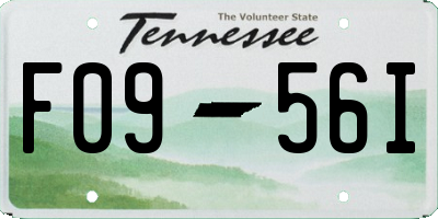 TN license plate F0956I