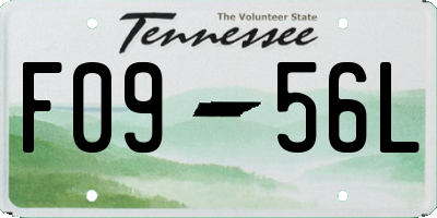 TN license plate F0956L