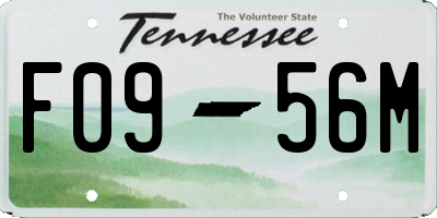 TN license plate F0956M