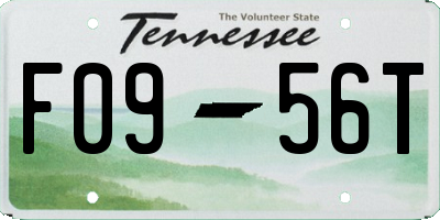 TN license plate F0956T