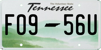 TN license plate F0956U