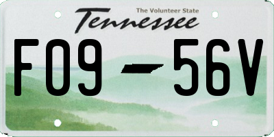 TN license plate F0956V