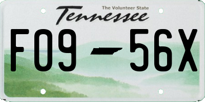 TN license plate F0956X