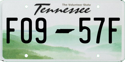 TN license plate F0957F