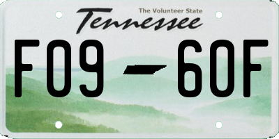 TN license plate F0960F