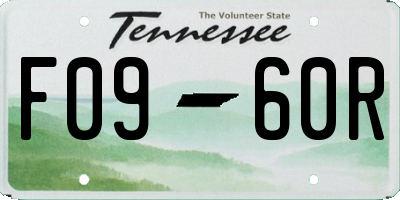 TN license plate F0960R