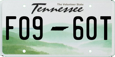 TN license plate F0960T