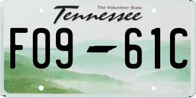 TN license plate F0961C