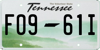 TN license plate F0961I