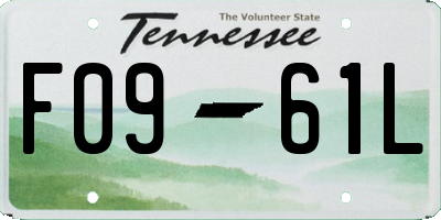 TN license plate F0961L