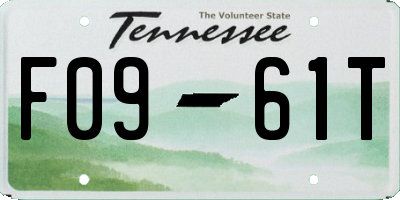 TN license plate F0961T