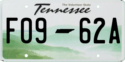 TN license plate F0962A