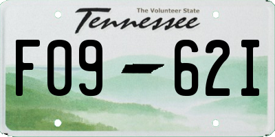TN license plate F0962I