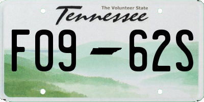 TN license plate F0962S
