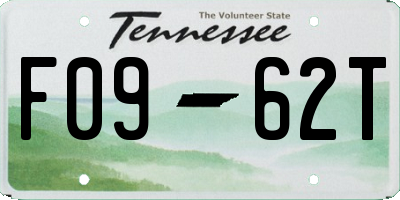 TN license plate F0962T