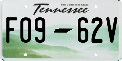 TN license plate F0962V