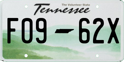 TN license plate F0962X