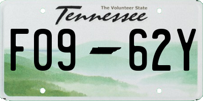 TN license plate F0962Y