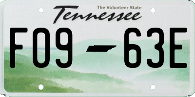 TN license plate F0963E