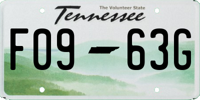 TN license plate F0963G