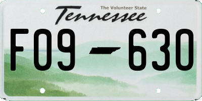 TN license plate F0963O