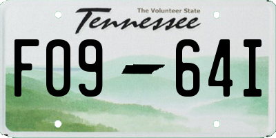 TN license plate F0964I