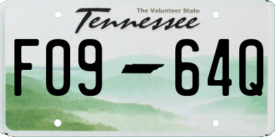 TN license plate F0964Q