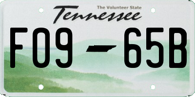 TN license plate F0965B