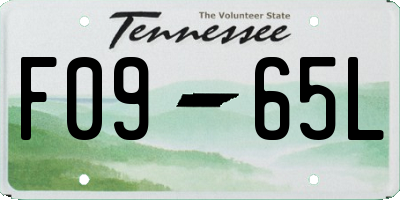 TN license plate F0965L