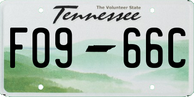 TN license plate F0966C