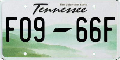 TN license plate F0966F