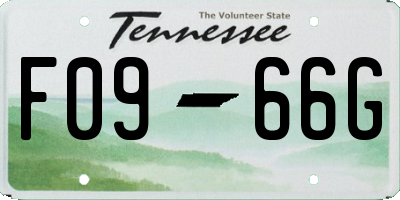 TN license plate F0966G
