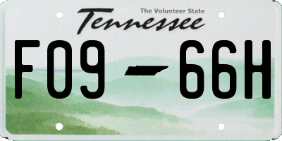 TN license plate F0966H