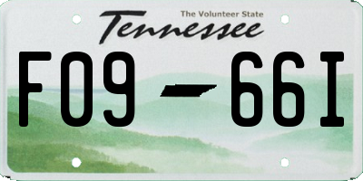 TN license plate F0966I