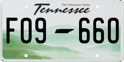 TN license plate F0966O