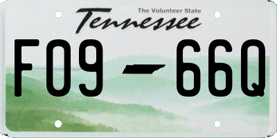TN license plate F0966Q