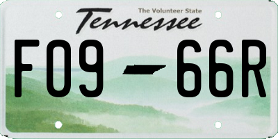 TN license plate F0966R