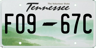 TN license plate F0967C