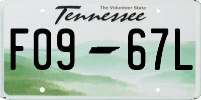 TN license plate F0967L