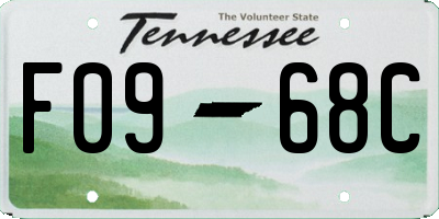 TN license plate F0968C