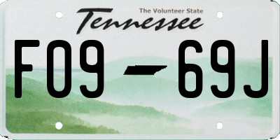 TN license plate F0969J